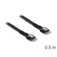 cable delock 83016 slim sas sff-8654 4i a slim sas sff-8654 4i 05 m
