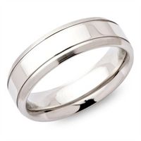 anillo de acero inoxidable de alta calidad parcialmente pulido 6mm