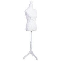 maniqui de madera y espuma 24x375x168h cm blanco nieve