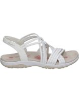 sandalias veganas para mujer skechers reggae slim sunnyside 163185-wht blanco 41