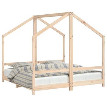 Estructura De Cama De Niños Madera Maciza De Pino 2x(80x160) Cm Vidaxl