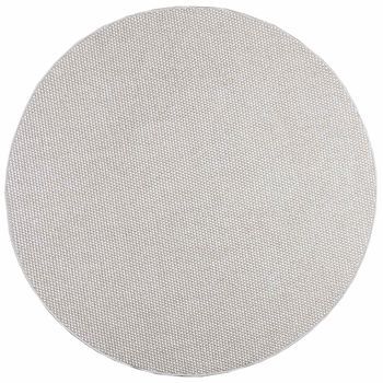 Alfombras De Área Redondo Lugo Crema Y Gris Ø 160 Cm Poliéster Vidaxl