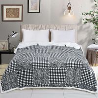 manta cama con borrego 160x220 y 220x240 super caliente y ultra suave 100 poliester doble cara sherpa