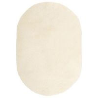 alfombra peluda de pelo largo navarra crema 300x200cm poliester vidaxl