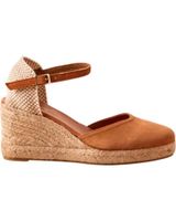 de keslem alpargata con cuna de yute para mujer en color cuero