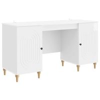 escritorio brillante 1425 x 50 x 75 cm madera de ingenieria vidaxl