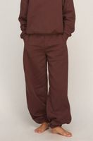 hunkemoller pantalon jogger de felpa afelpada marron