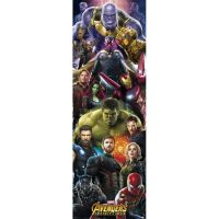 erik poster de puerta marvel vengadores infinity war 158x53cm