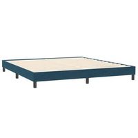 estructura de cama sin colchon terciopelo azul oscuro 200x210cm vidaxl