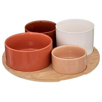 Juego De Aperitivos De Bambú,  5 Piezas