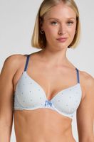 hunkemoller sujetador con aros preformado plunge azul
