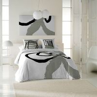 icehome - funda nordica estampada cama 135 - algodon extrasuave - incluye 1 o 2 fundas de almohada - trazos