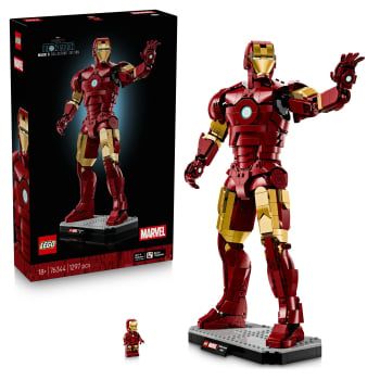 LEGO Marvel Iron Man Mark 3: Edición para Coleccionistas, Juguete de construcción +18 años - 76344