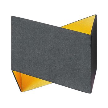 Lámpara de pared de aluminio negro