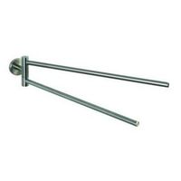 wenko toallero mural abatible dos brazos bosio acero inox 55x43x9 cm