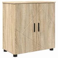 gabinete de bano  armario de bano con puerta roble sonoma 61 x 35 x 64 cm