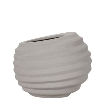 Jardinera de arcilla blanca d36
