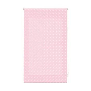 Estor Enrollable Premium - Estor Enrollable Tamaño 120x250 - Estor Premium Color Rosa Con Motas Blancas | Blindecor
