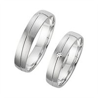 alianzas con diamante de 45 mm de ancho
