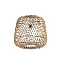 lampara techo ratan 44x44x41 natural marron claro