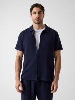 camisa de mezcla de viscosa