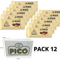 caja 12 unidades turron de chocolate crujiente pico con galleta