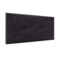 cabecero de lana natural con botones 95x50cm camas 90 - negro