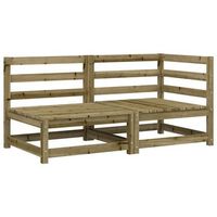 sofa de jardin de 2 plazas  sofa de exterior madera de pino impregnada