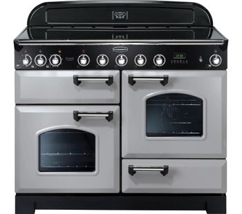 RANGEMASTER Classic Deluxe 110 Electric Induction Range Cooker - Royal Pearl & Chrome