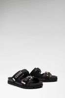sandalias con logo faxona