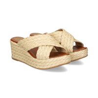 unisa sandalias cuna mujer - beige talla 37