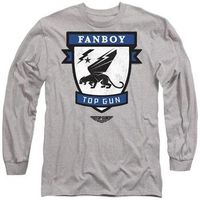 top gun camiseta manga larga fanboy para mujer