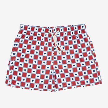 Gassa D'amante Bañador SCIACCA 100100112-ROSSO/AZZURRO/BLU para hombre