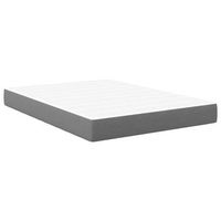 colchon de cama con colchon gris claro 140 x 200 cm tela vidaxl