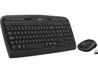 pack teclado  raton - logitech combo mk330 inalambrico usb logi bolt bluetooth silent touch personalizable multisistema negro