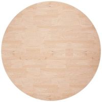 superficie de mesa  tablero escritorio redonda madera de roble sin tratar o80x25cm