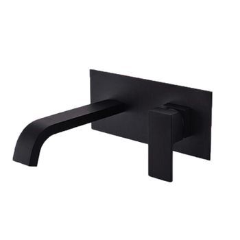 Grifo Monomando Lavabo Empotrado Acton Negro
