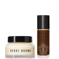 bobbi brown hydrating duo vitamin enriched face base  weightless skin foundation bundle various shades - cool chestnut