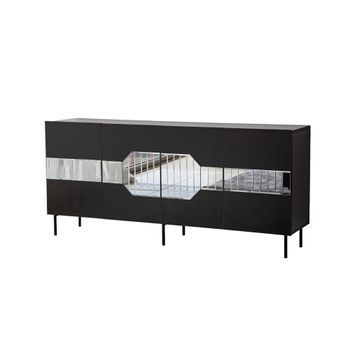 Aparador Milan Negro Humo