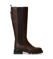 twinset para mujer 262tgt092 botas moteras de piel marron 39 plano 1 a 3cm ninguno casual