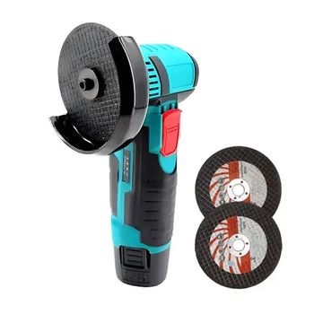 IPSDI Radial Pequeña Bateria de 500W 19500rpm,Mini Amoladora Angular Batería con Motor Brushless,Bloqueo de Husillo y 2 x 3900mAh Baterías de 18V