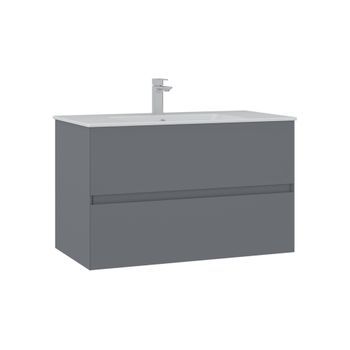 Mueble Para Lavabo  - 91 X 51 X 55 Cm - Gris Mate