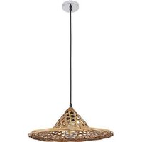 lampara de techo de bambu - lampara colgante diseno boho bali - flora madera natural