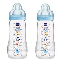 mam easy active baby bottle - blue
