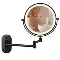 espejo glow black led