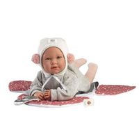muneca mimi llorona portabebe espacial 42cm con cuerpo de tela y mecanismo de sonido