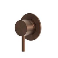 mezclador de bano de pared en acero inox 316l color oro rosa pvd