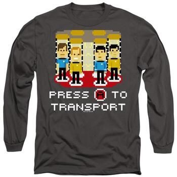 Star Trek Camiseta manga larga Press A to Transport para mujer