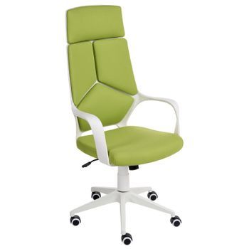 Silla De Oficina Giratoria Con Altura Ajustable Tapizado De Poliéster Verde Lima Delight Ii