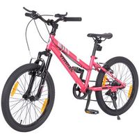 bicicleta de montana - bicicleta infantil - hierro - rosa xx84cm